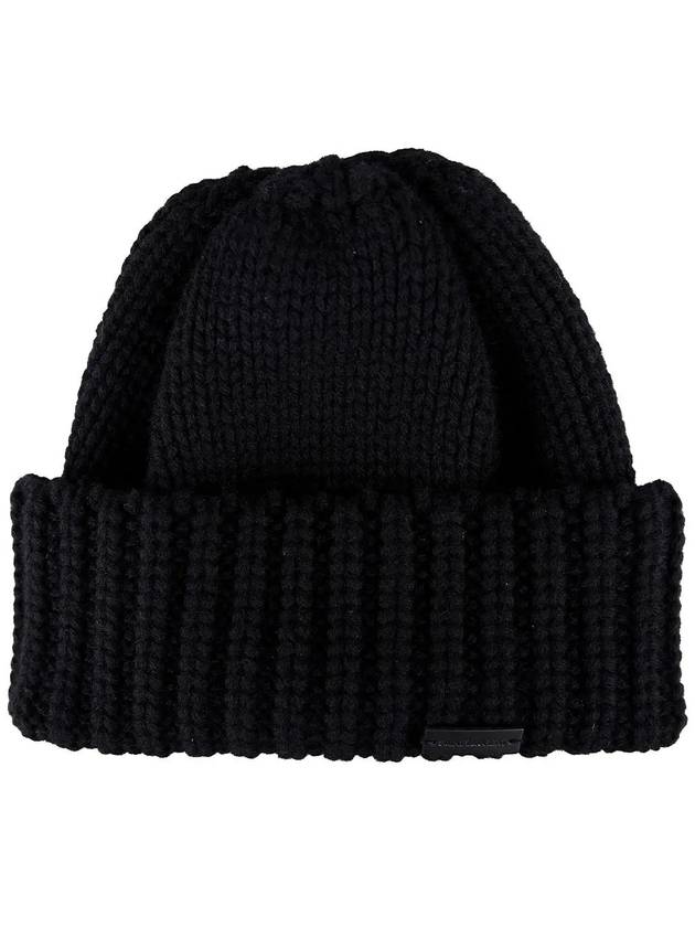 Cashmere Knit Beanie Black - SAINT LAURENT - BALAAN.