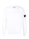 Garment Dyed Malfile Fleece Crewneck Sweatshirt Light Blue - STONE ISLAND - BALAAN 1