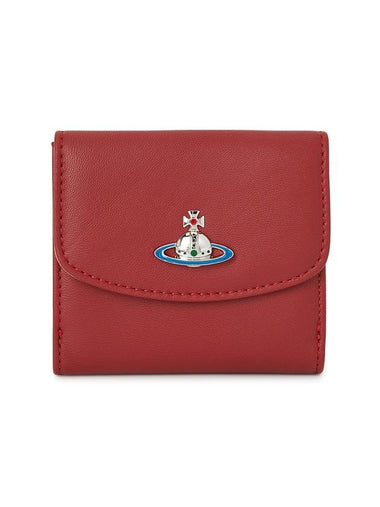 ORB Logo Half Wallet Red - VIVIENNE WESTWOOD - BALAAN 1