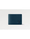 Logo Multiple Calfskin Half Wallet Blue - LOUIS VUITTON - BALAAN 2