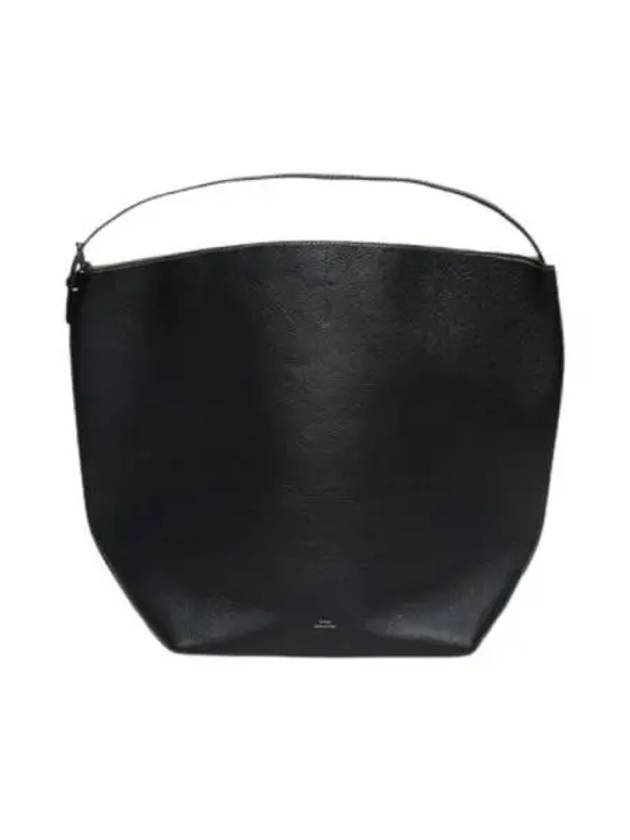 Belted Leather Tote Bag Black - TOTEME - BALAAN 2