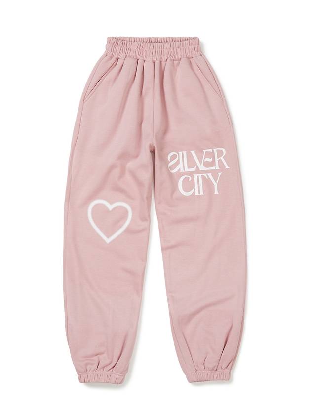 Silver City Wide Brushed Jogger Pants BABY PINK - WEST GRAND BOULEVARD - BALAAN 2