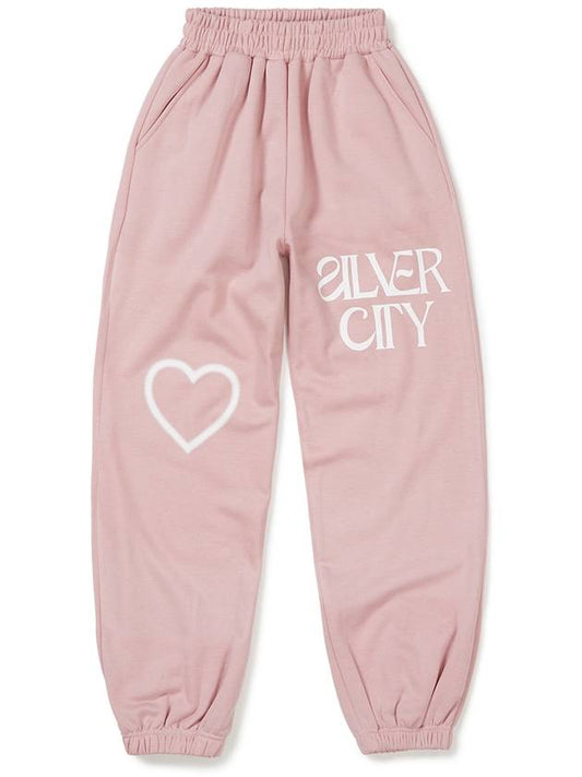 Silver City Wide Brushed Jogger Pants BABY PINK - WEST GRAND BOULEVARD - BALAAN 2