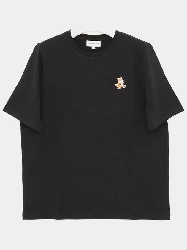 Speedy Fox Patch Comfort Short Sleeve T Shirt Black - MAISON KITSUNE - BALAAN 4