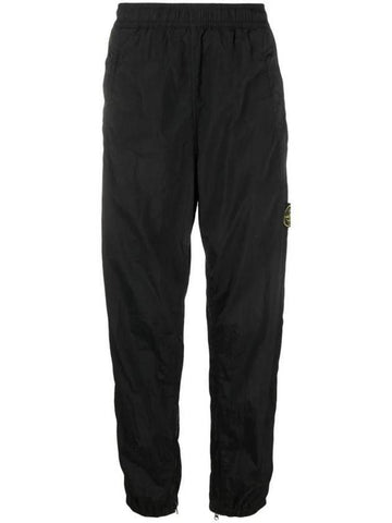 Nylon Metal Econyl Chino Straight Pants Black - STONE ISLAND - BALAAN 1