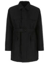 Technical Fabric Parka Black - PRADA - BALAAN 2