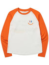 LaLa Raglan Long Sleeve T-Shirt Orange - LALA SMILE - BALAAN 4