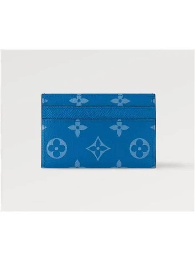 Porte Cartes Double Card Wallet Blue - LOUIS VUITTON - BALAAN 5