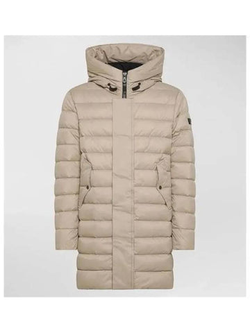 KASA CJ TRAP 03 Hooded Down Coat Beige - PEUTEREY - BALAAN 1