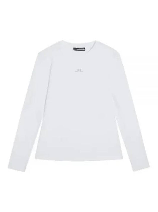 Ada Logo Print Long Sleeve T-Shirt White - J.LINDEBERG - BALAAN 2