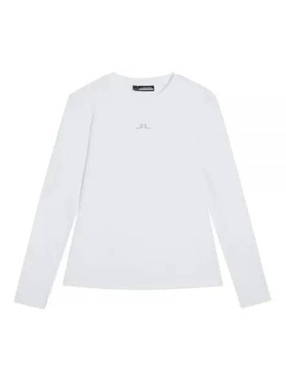 Ada Logo Print Long Sleeve T-Shirt White - J.LINDEBERG - BALAAN 2