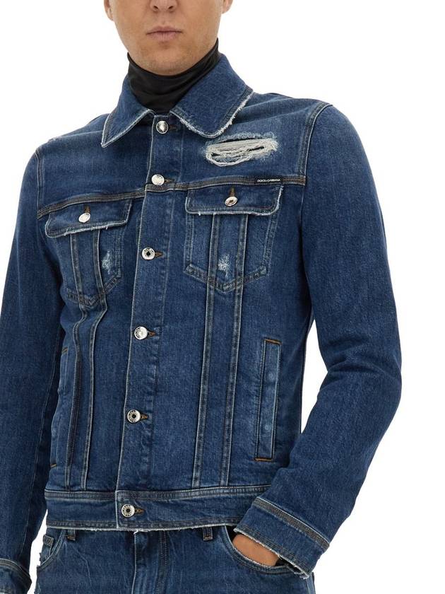 Dolce & Gabbana Strethc Denim Jacket - DOLCE&GABBANA - BALAAN 4