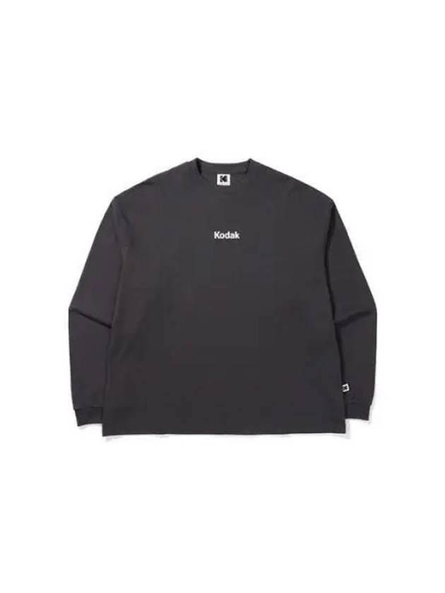 KODAK Apparel Essential Kodalux Long Sleeve T Shirt CHARCOAL - KODO - BALAAN 1