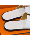 Men's Izmir Sandals Calfskin Classic White - HERMES - BALAAN 5