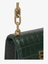 Crocker Leather Gossip Shoulder Bag Green - BALENCIAGA - BALAAN 5