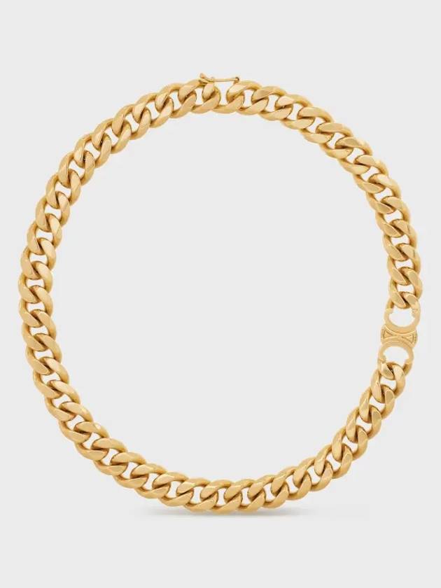 Triomphe Gourmet Necklace Gold Finish Brass - CELINE - BALAAN 2