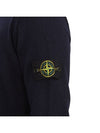 Logo Patch Crew Neck Wool Knit Top Navy - STONE ISLAND - BALAAN 9