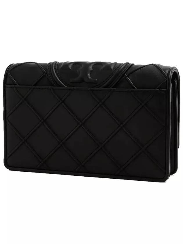 Fleming Soft Chain Long Wallet Bag Black - TORY BURCH - BALAAN 3