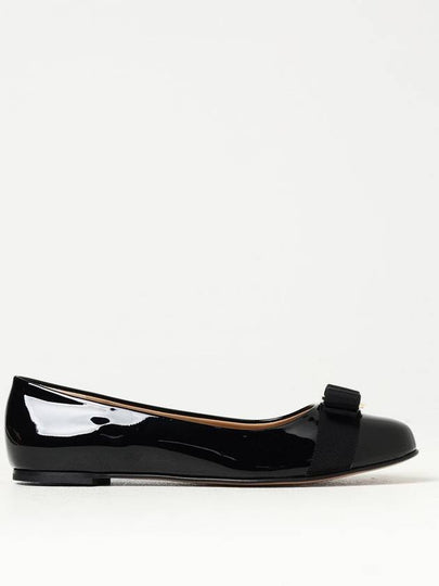 Women’s Varina Bellet Flats Black - SALVATORE FERRAGAMO - BALAAN 2