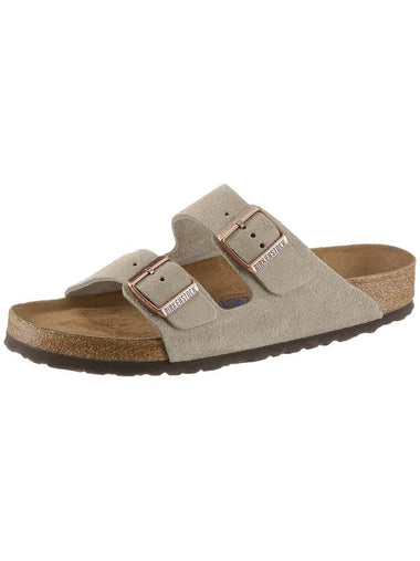 Arizona Soft Footbed Suede Leather Taupe Taupe Regular 0951301 - BIRKENSTOCK - BALAAN 1