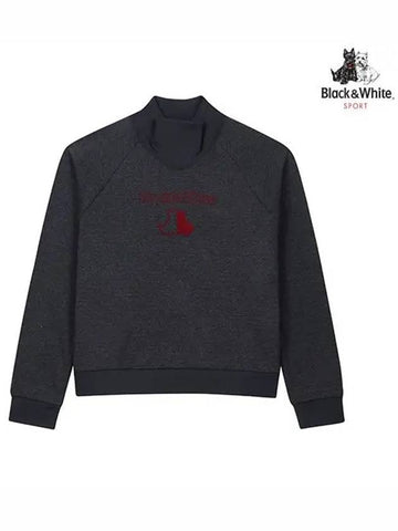 Women s Collar Variation Winter Sweatshirt 9242LXHP GREY - BLACK&WHITE - BALAAN 1