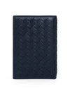 Intrecciato Card Wallet Navy - BOTTEGA VENETA - BALAAN 6