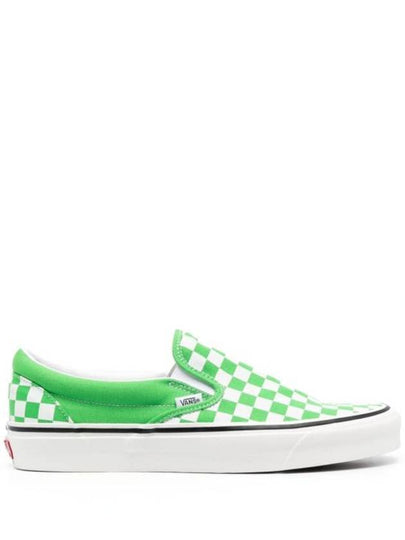 Checkerboard Slip-Ons Green - VANS - BALAAN 2