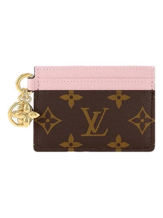 LV Charm Monogram Card Wallet Brown Pink - LOUIS VUITTON - BALAAN 2