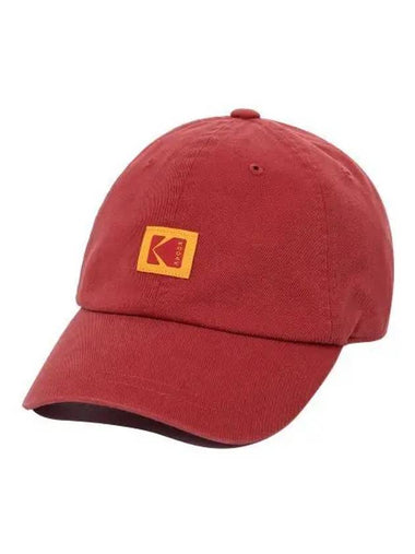 KODAK Square Logo Relax Fit Ball Cap RED - KODO - BALAAN 1