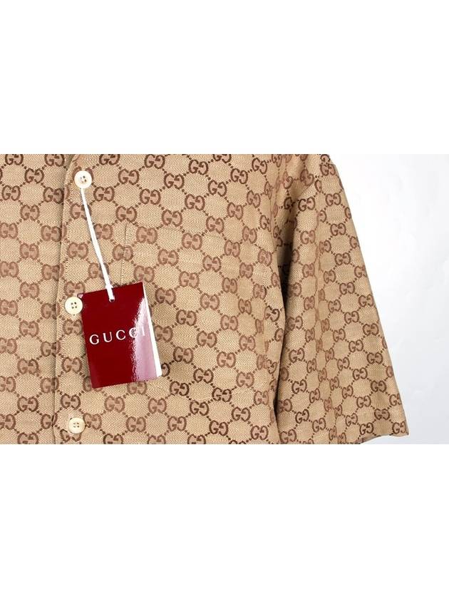 GG canvas short sleeve shirt jacket 48 - GUCCI - BALAAN 6