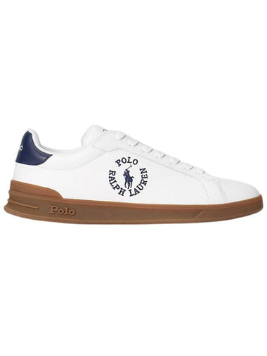 Heritage Court Leather Sneakers White - POLO RALPH LAUREN - BALAAN 1