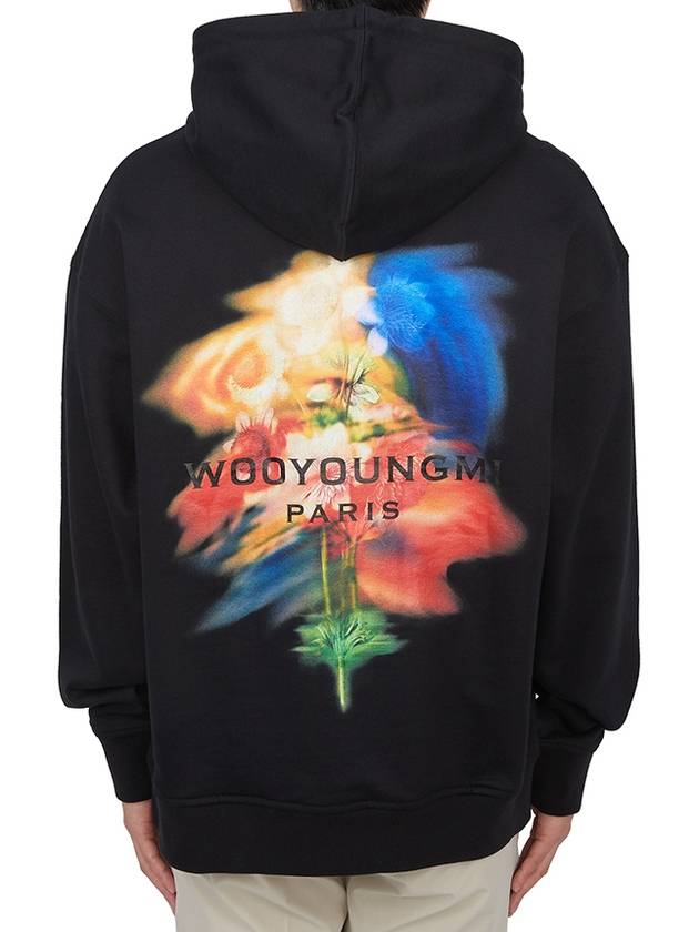 Swaying Flower Back Logo Hoodie Black - WOOYOUNGMI - BALAAN 2