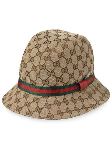 Kids GG Fedora Bucket Hat Beige - GUCCI - BALAAN 1