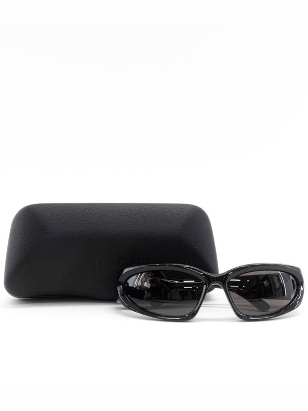 Eyewear Swift Oval Sunglasses Black - BALENCIAGA - BALAAN 5