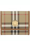 Check Half Wallet Beige - BURBERRY - BALAAN 2