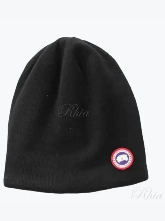 Standard Toque Patch Beanie Black - CANADA GOOSE - BALAAN 2