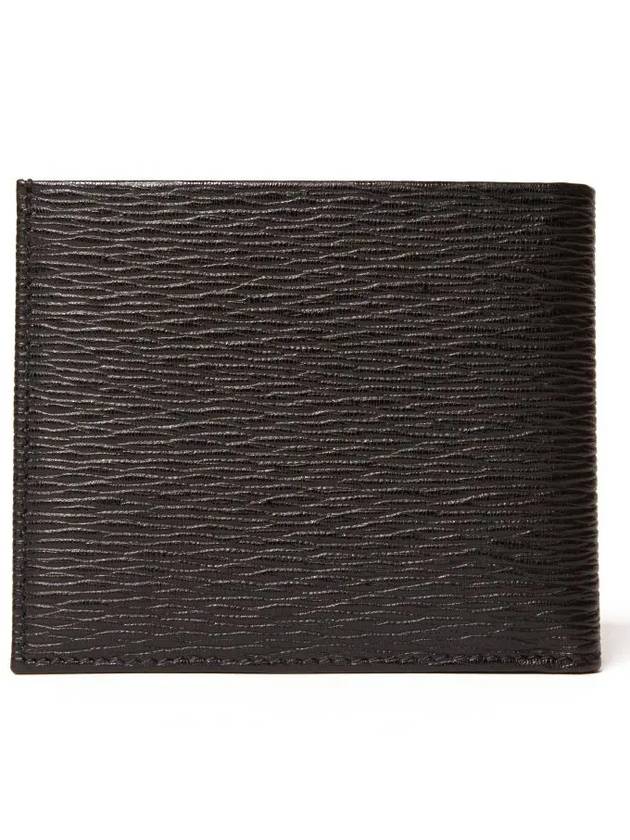 Ferragamo Gancini silver logo bifold wallet black 685956 - SALVATORE FERRAGAMO - BALAAN 3