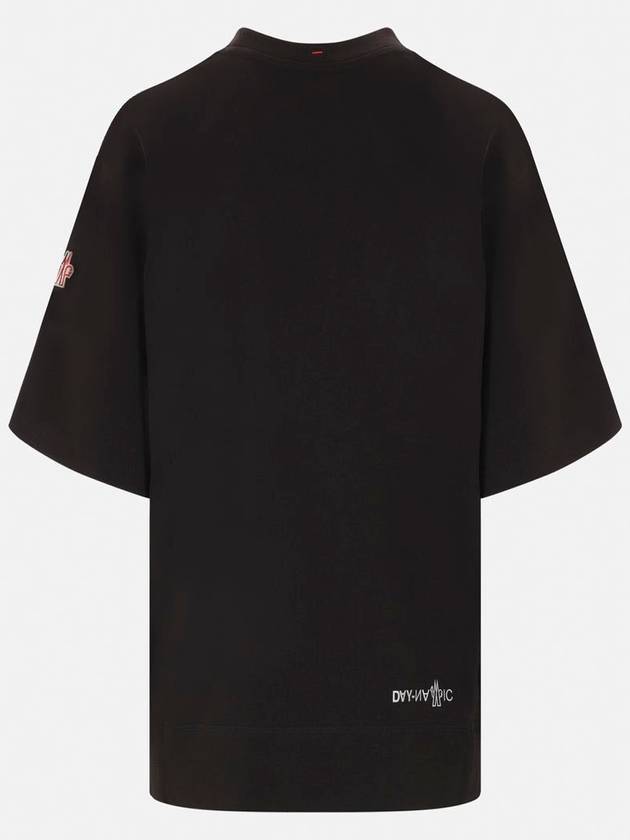 Grenoble logo short sleeve t shirt black - MONCLER - BALAAN 3