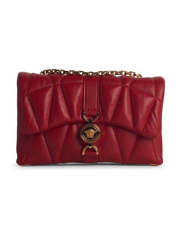 Versace 'Cleio' Small Red Leather Crossbody Bag - VERSACE - BALAAN 1