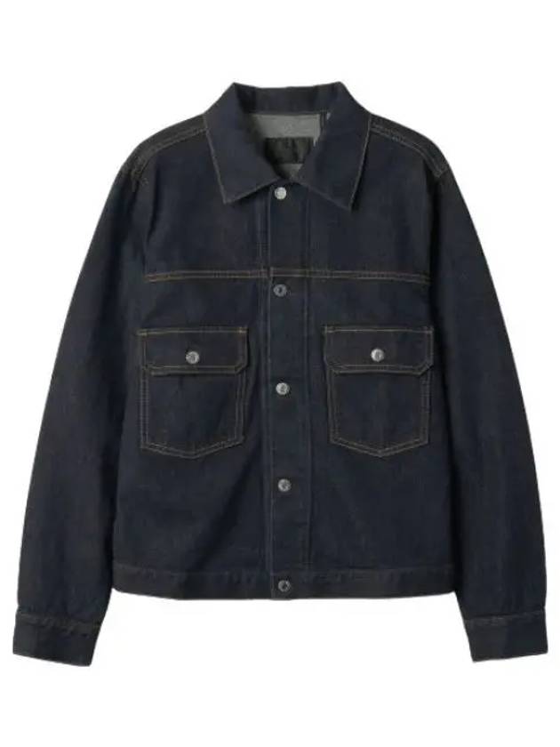 Button denim jacket indigo rinse jumper - HELMUT LANG - BALAAN 1