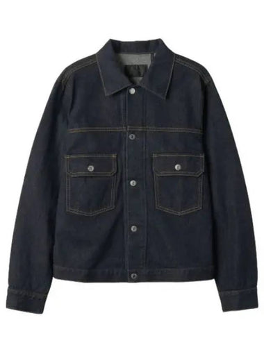 Button Denim Jacket Indigo Rinse - HELMUT LANG - BALAAN 1