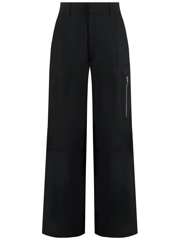 AMI Paris Viscose Crepe Trousers - AMI - BALAAN 1