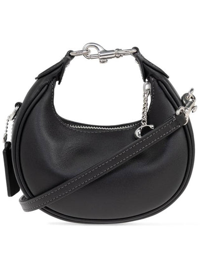 Jonie Fine Grain Leather Shoulder Bag Black - COACH - BALAAN 2