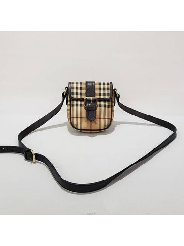 Check buckle mini cross bag - BURBERRY - BALAAN 1