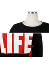 Life Logo Sweatshirt Black - MONCLER - BALAAN 5