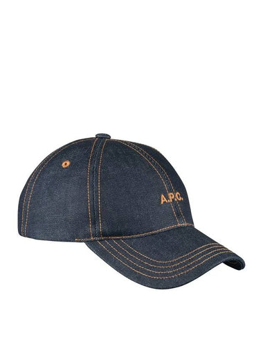 Logo Stitch Denim Ball Cap - A.P.C. - BALAAN 1