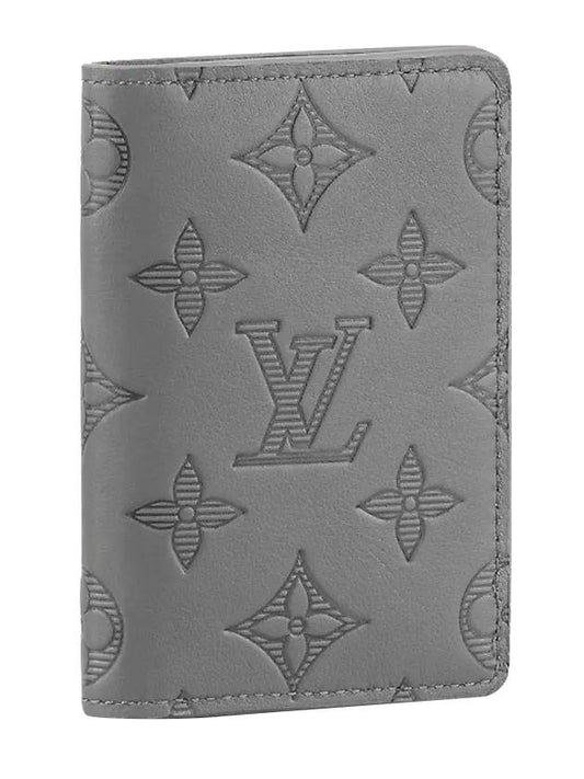 Pocket Organizer Monogram Shadow Card Wallet Grey - LOUIS VUITTON - BALAAN 1