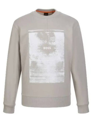 Boss logo print sweatshirt - HUGO BOSS - BALAAN 1