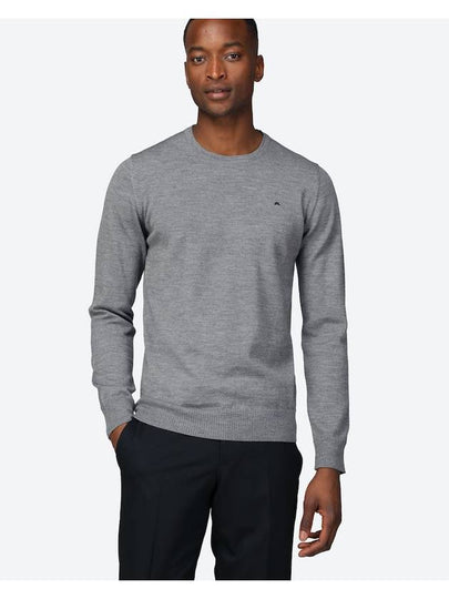 Lymann Merino V-Neck Knit Top Grey Melange - J.LINDEBERG - BALAAN 2