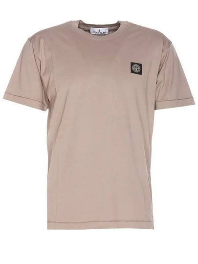 Logo Patch Short Sleeves T-Shirt Dove Grey - STONE ISLAND - BALAAN 2